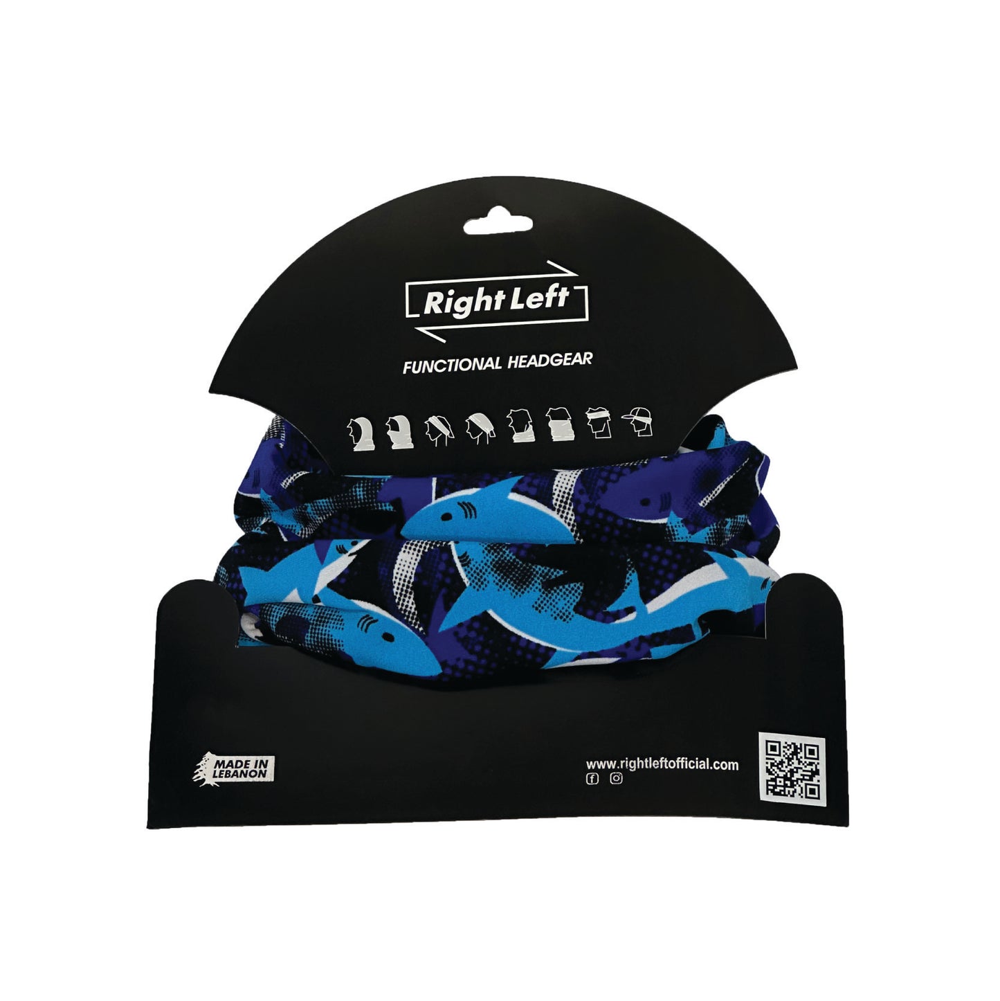 Functional Headgear - Lycra Dolphin Blue