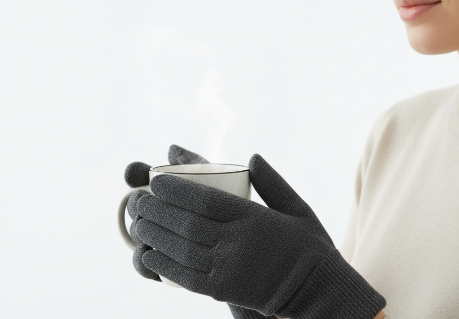 Gloves Wool Dark Grey