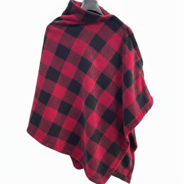 Shalha Fleece Carreau Red