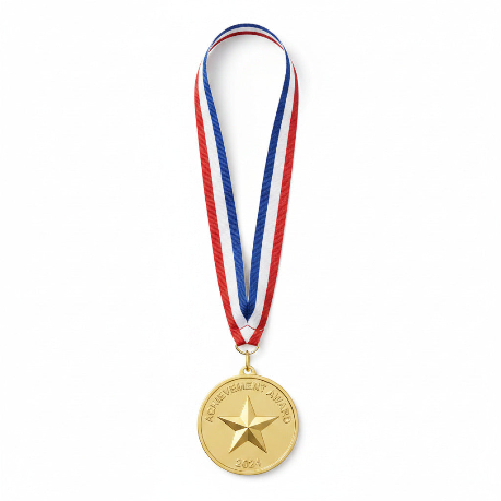 Medal Neck Ribbon Tri-Color