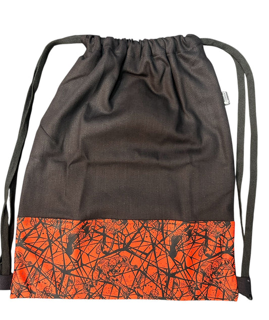 Lace Bag Black/ Red Spider