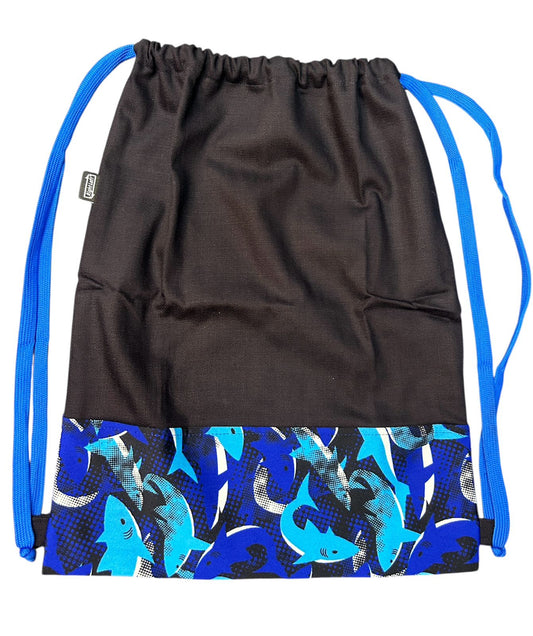 Lace Bag Black/ blue Shark