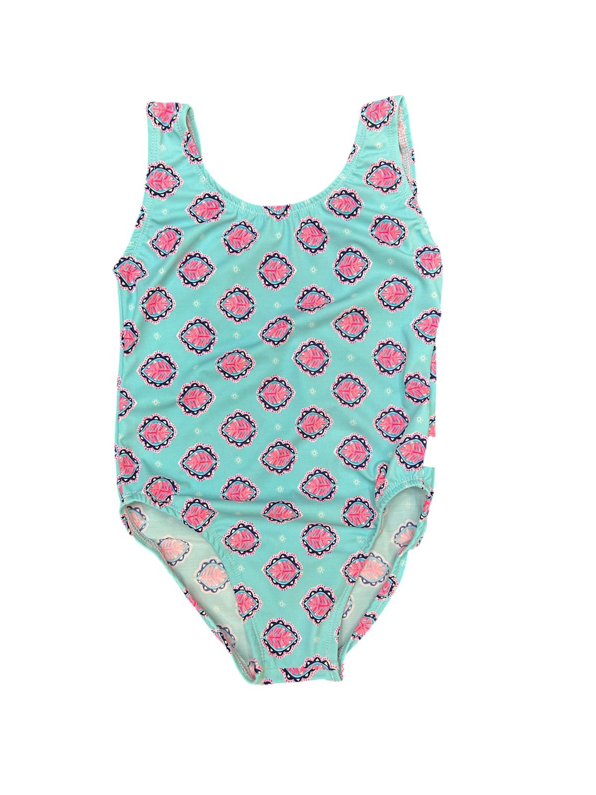 Swimsuit (Maillot) One-Piece - Medallion Blue