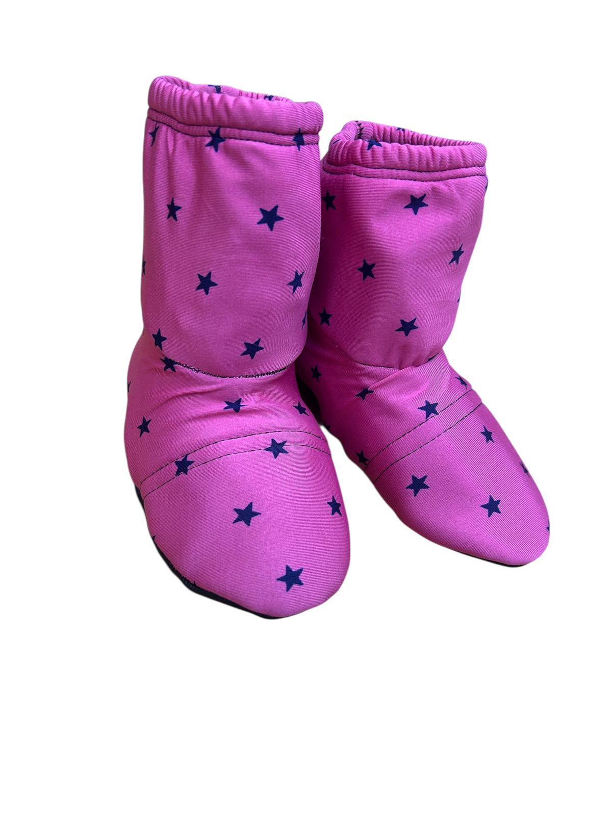 Fluffy Stars Slippers Fushia