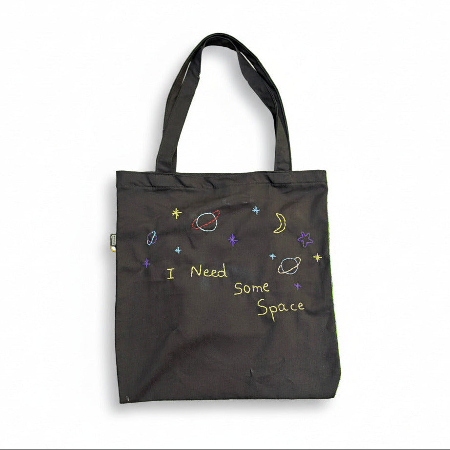 Tote Bag Black I NEED SOME SPACE