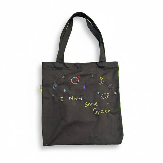 Tote Bag Black I NEED SOME SPACE