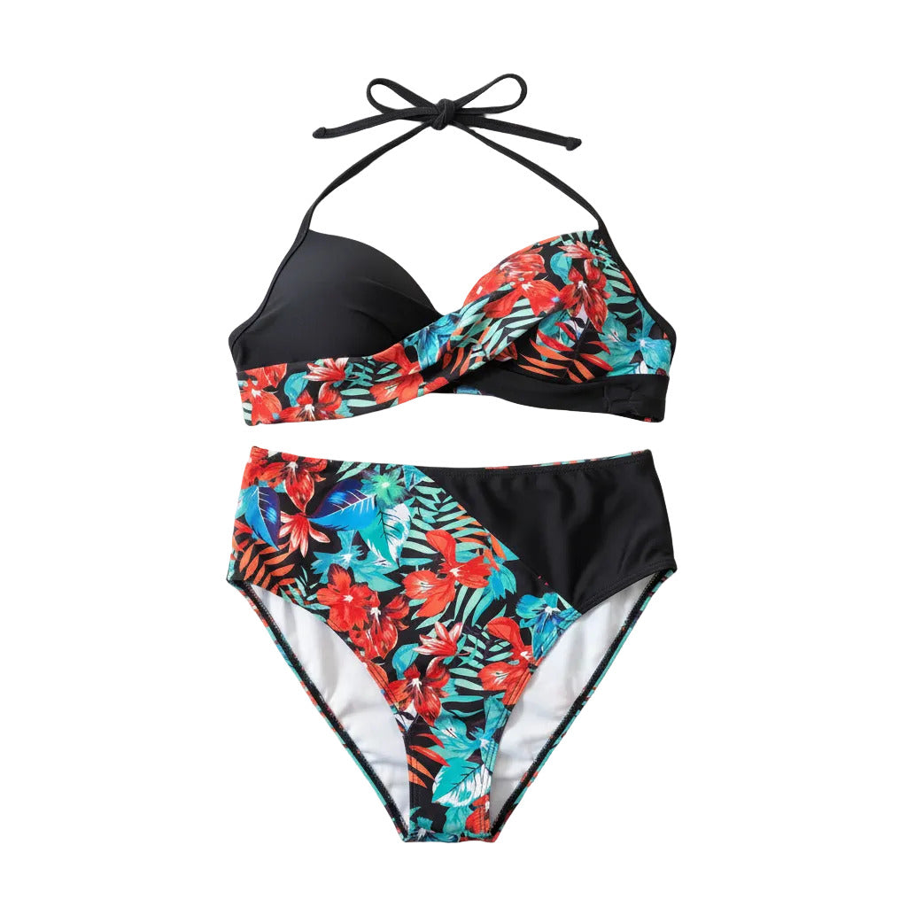 Swimsuit (Maillot) Two-Pieces Tropical Flower