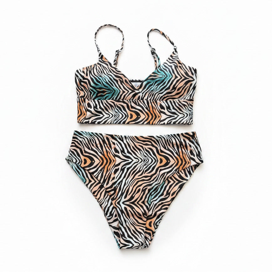 Swimsuit (Maillot) Two-Pieces Animal Print