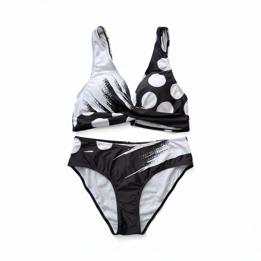 Swimsuit (Maillot) Two-Pieces Black/White