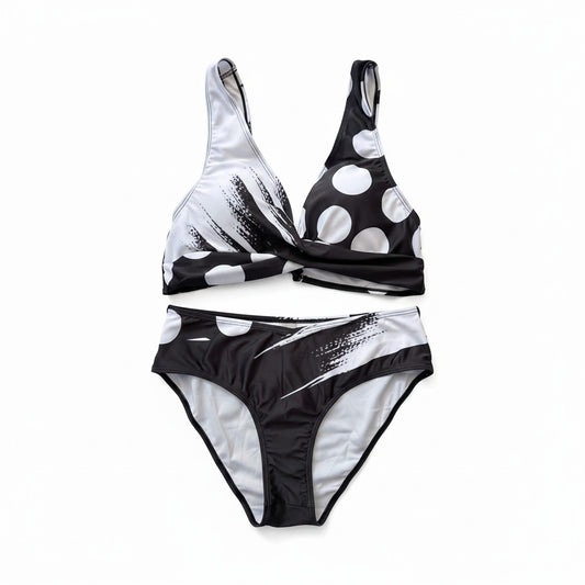 Swimsuit (Maillot) Two-Pieces Black/White