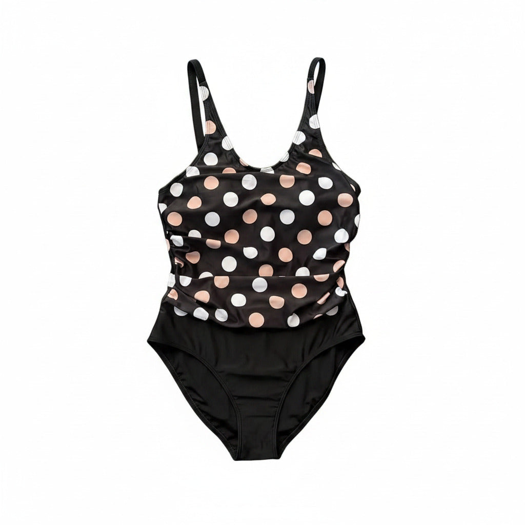 Swimsuit (Maillot) One Piece Black/Polka dot