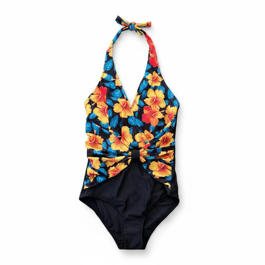 Swimsuit (Maillot) One Piece Tropical Floral