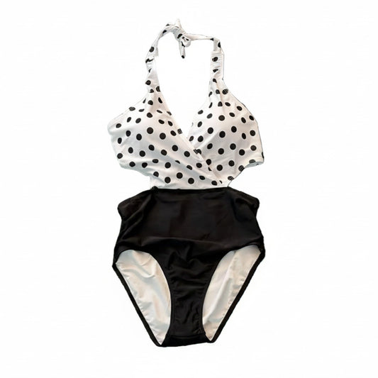 Swimsuit (Maillot) One Piece Black/White Polka Dot