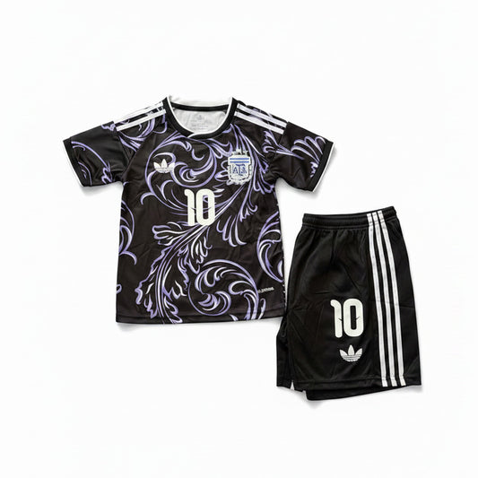 Football Uniform Kids Argentina Black/Purple