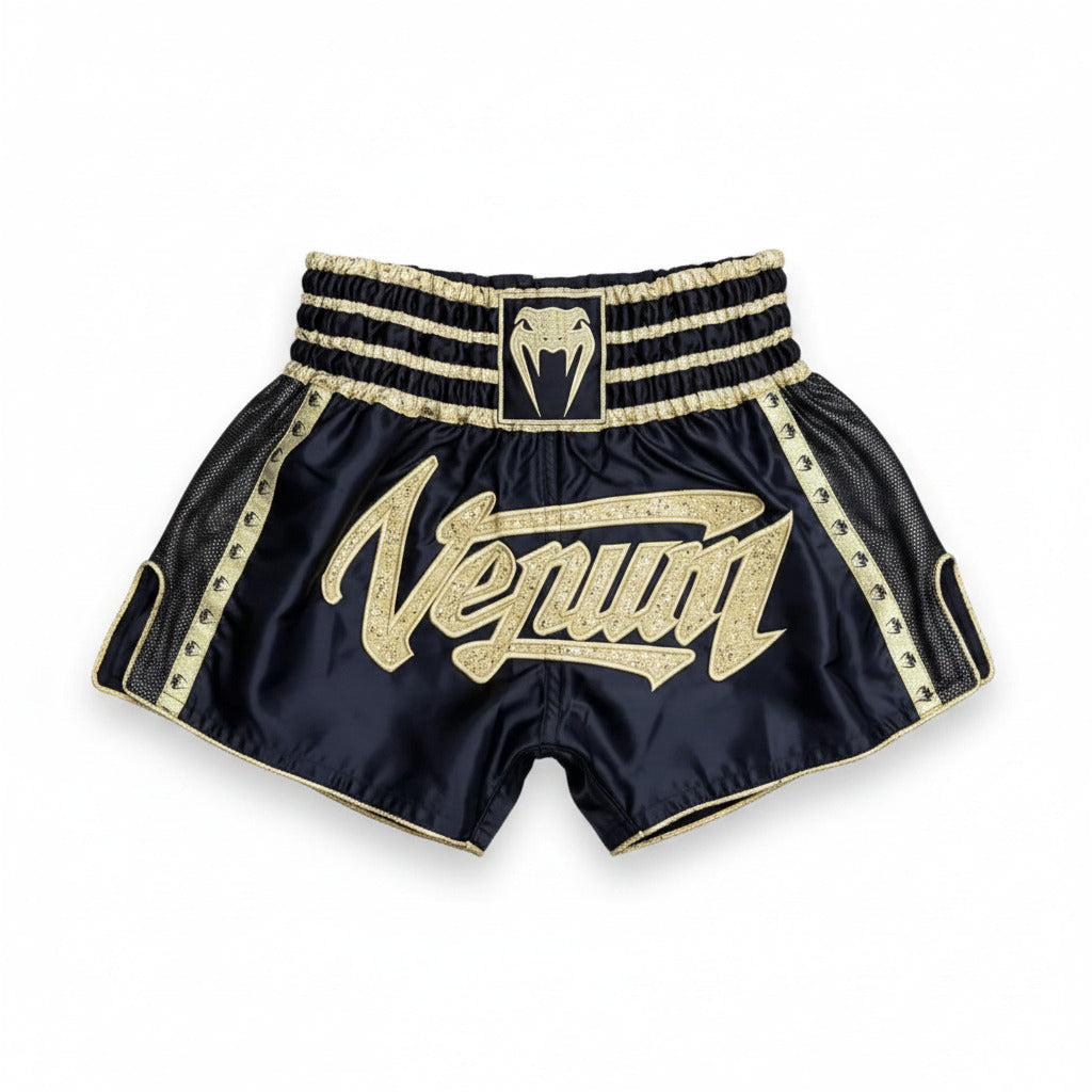 Boxing Shorts Black/Gold Nacre