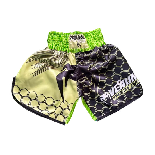 Boxing Shorts Black/Yellow/Green