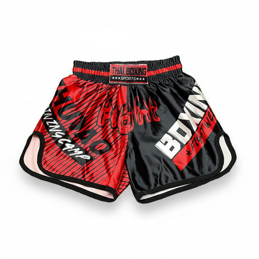Boxing Sports Shorts – Red & Black