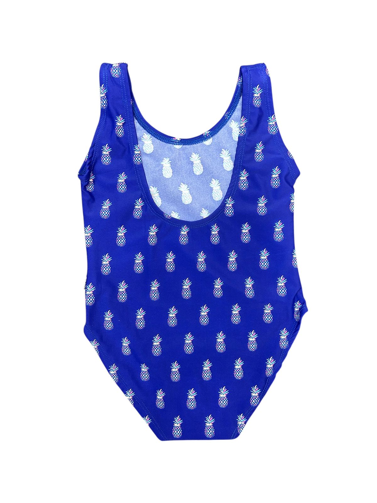 Swimsuit (Maillot) One-Piece - Pineapple Blue