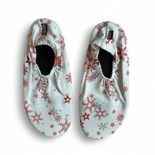 Flexy Slips Lycra Snowflake White