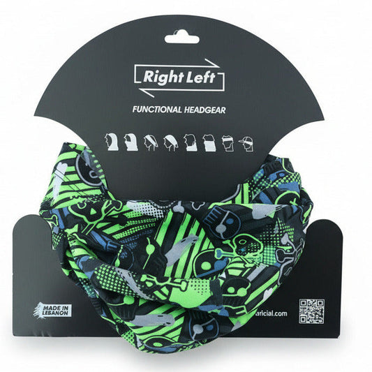 Functional Headgear - Lycra Skull Green