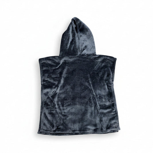 Poncho Furr Fleece Black
