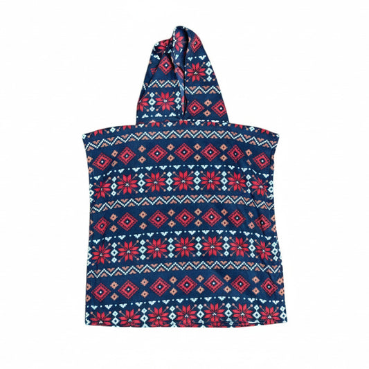 Pancho Furr Fleece Flake Snow