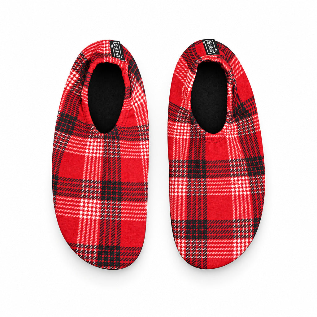 Flexy Slips Soft Furr Red Carreau