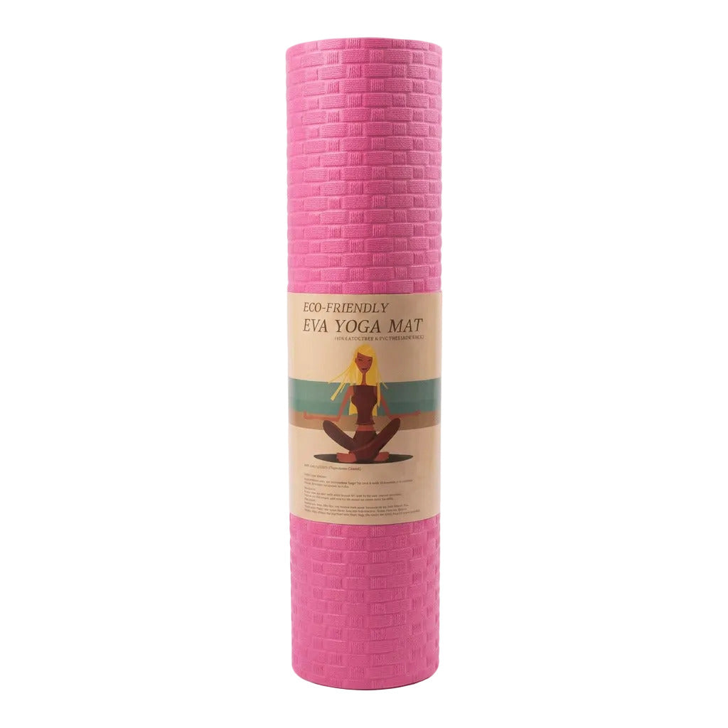 Yoga Mat Bricks Eco-Friendly Pink 61X173CM