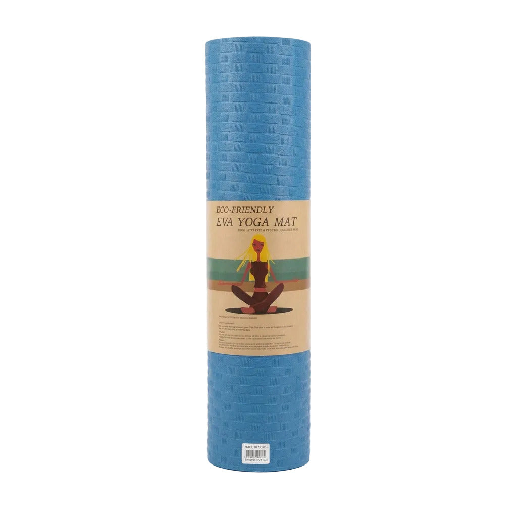 Yoga Mat Bricks Eco-Friendly Blue 61X173CM