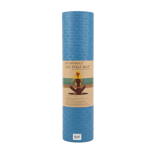 Yoga Mat Bricks Eco-Friendly Blue 61X173CM