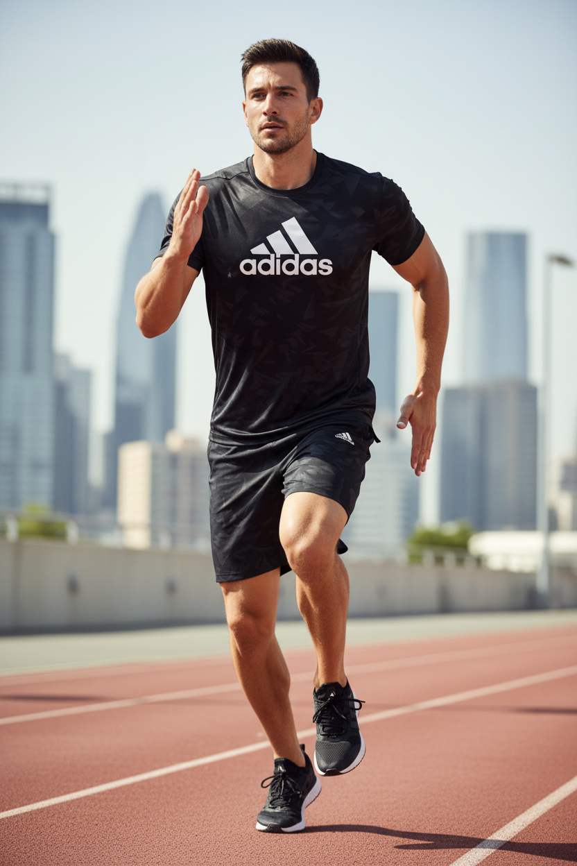 Adidas Men's Camo Shorts – Lifestyle Sport with Shirt
