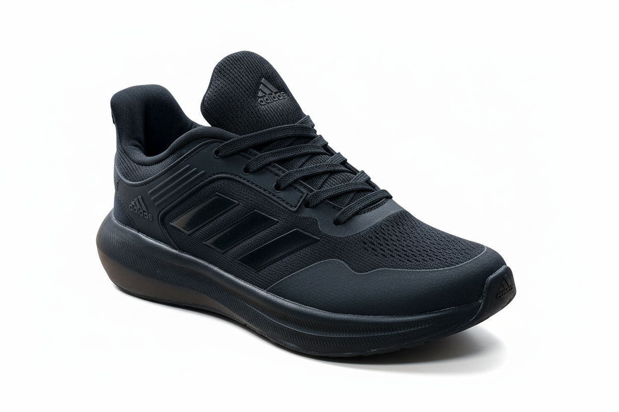 Adidas Triple Black - Front Angle