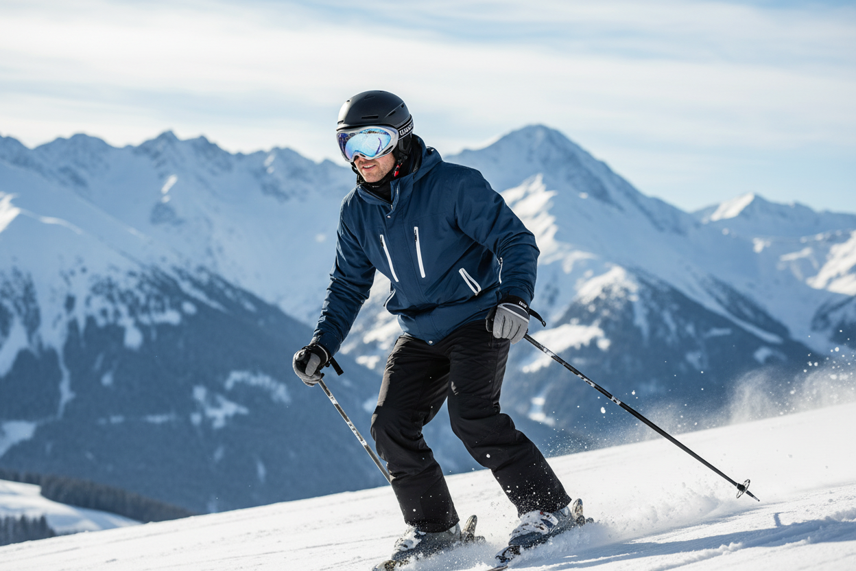 Adult Wearing Ski Goggles - Lifestyle Photo