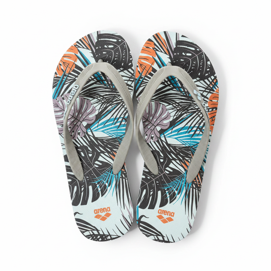 Arena flip flops white background