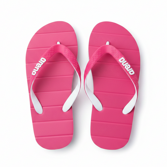 Arena Pink Flip Flops – White Background