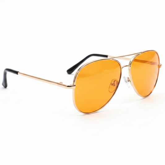 Aviator Sunglasses on White Background