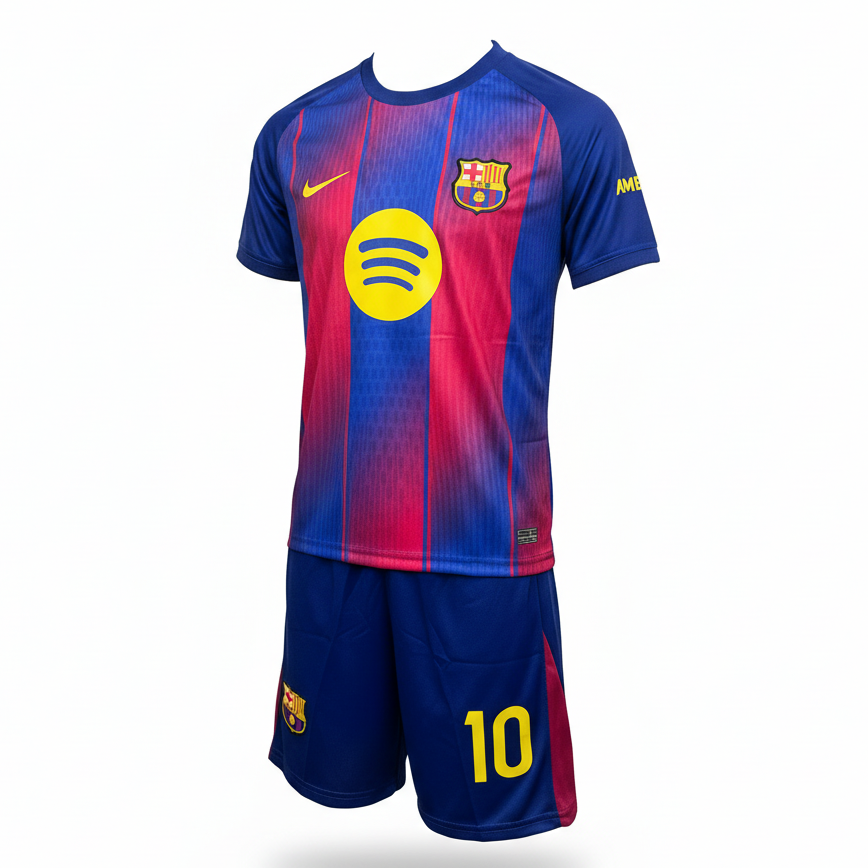 Barcelona Blue Red Kit - Ghost Mannequin White Background