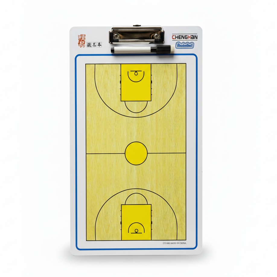 Basketball coaching tactics board white background
