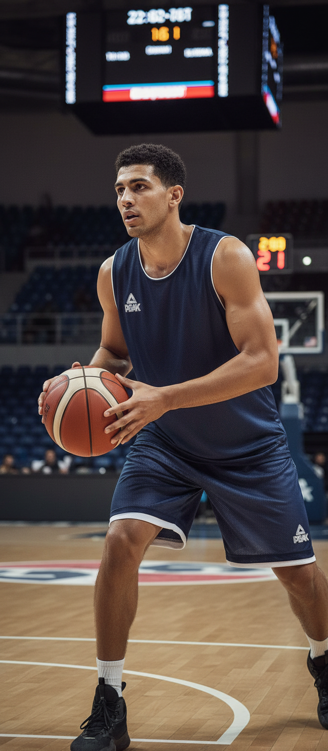 Peak Reversible Basketball Uniform TA16 Navy