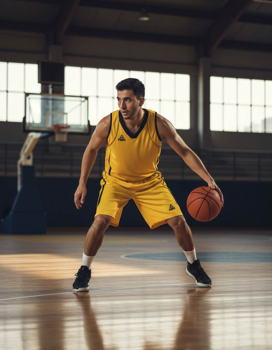 Peak Basketball Uniform F771102 Yellow/Black