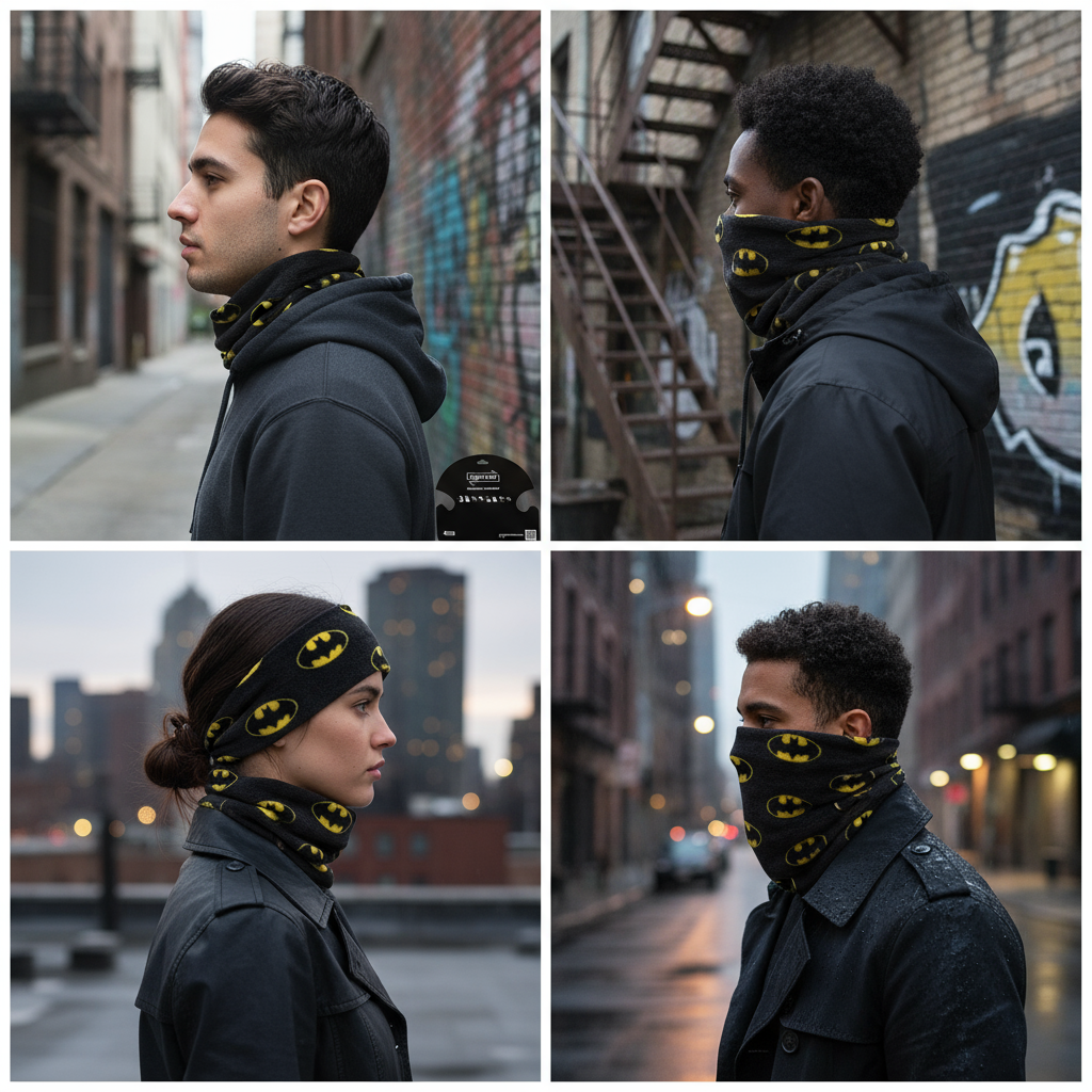 Functional Headgear - Furr Batman Grey/Yellow