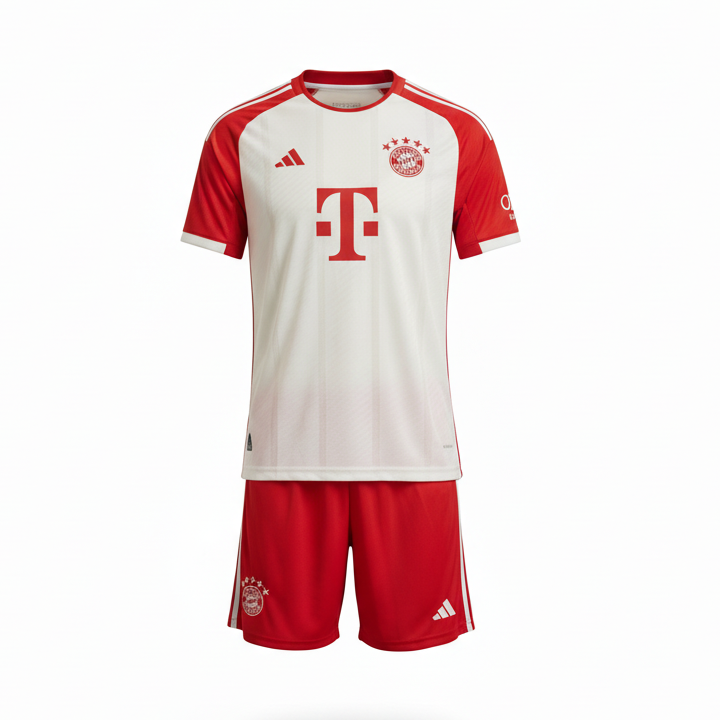 Bayern Munich Kit – Ghost Mannequin White Background