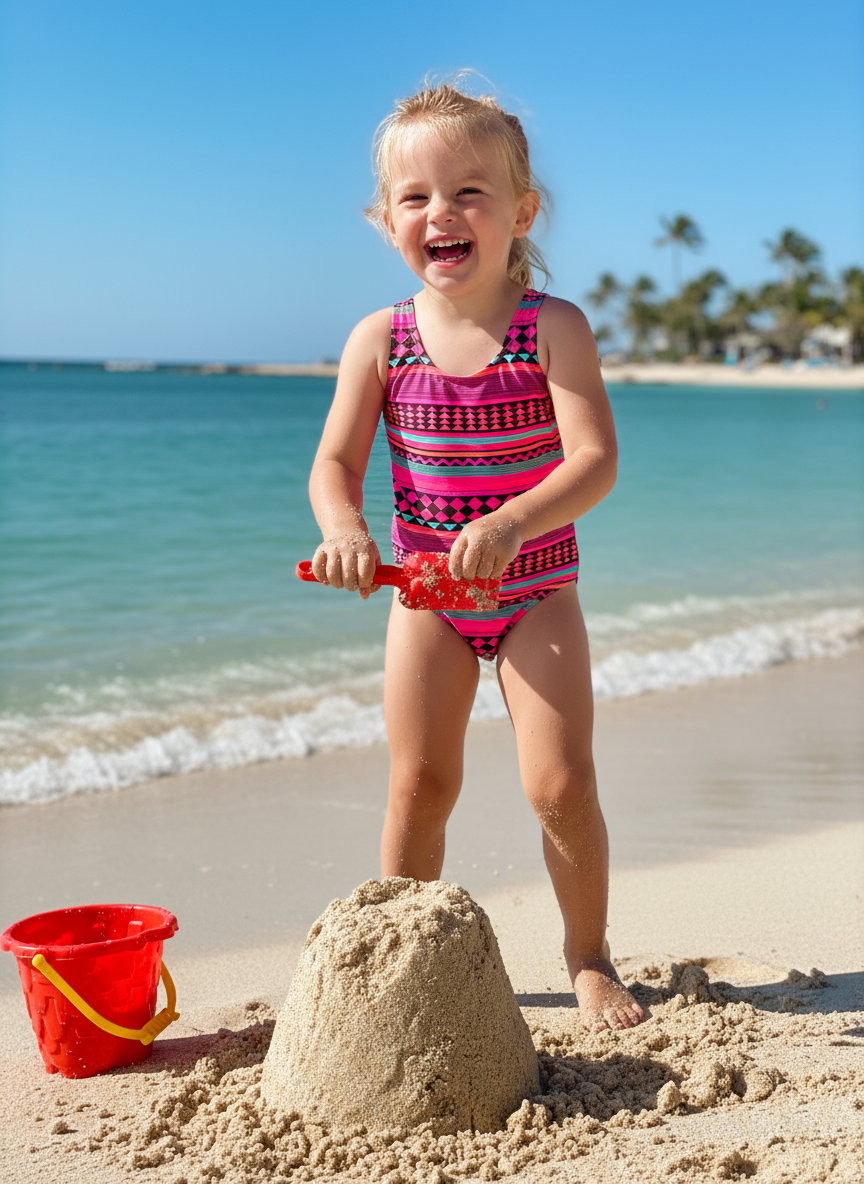 Swimsuit (Maillot) One-Piece - Mandala Purple