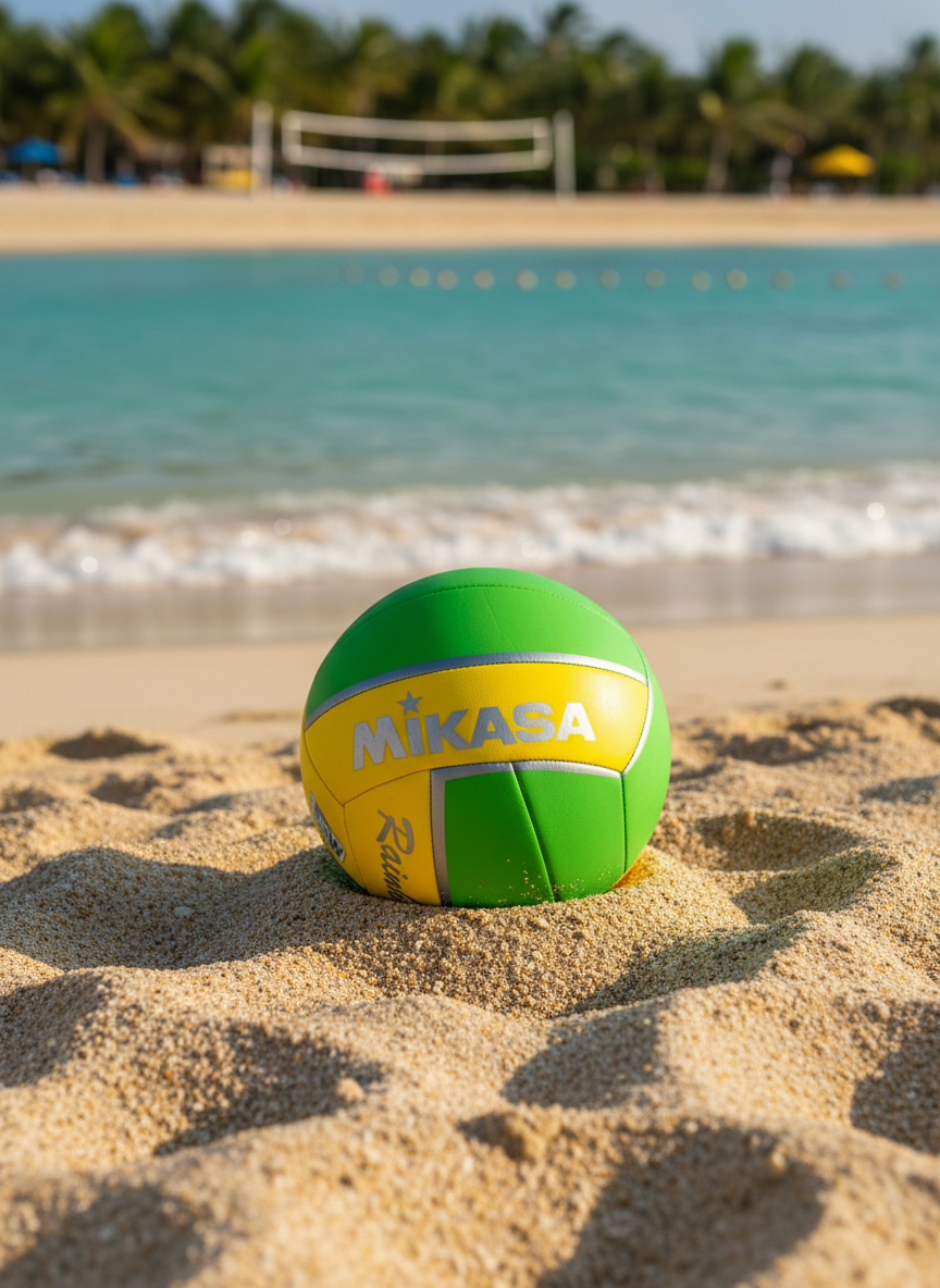 Mikasa Volleyball Green/Yellow