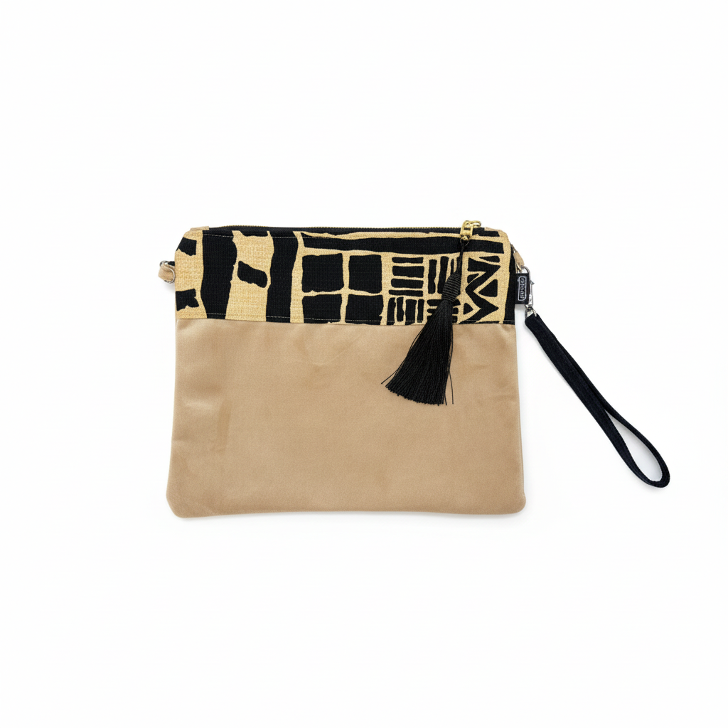 Crossbody bag Beige Black/Beige Pattern