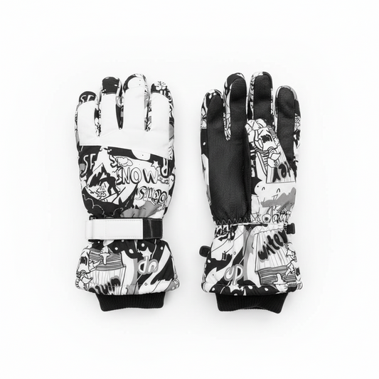 Ski gloves Black & White