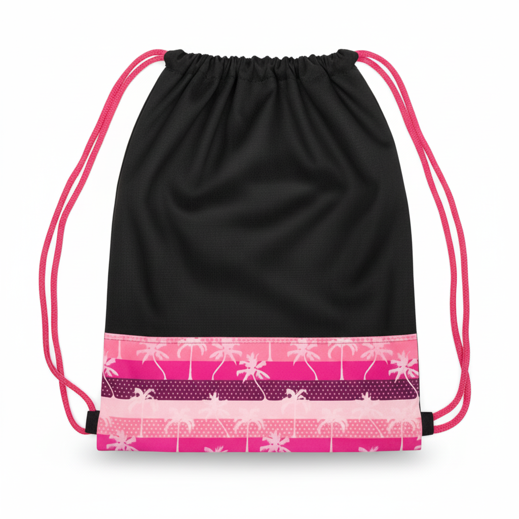 Lace Bag Palm Tree Pink