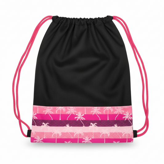 Lace Bag Palm Tree Pink