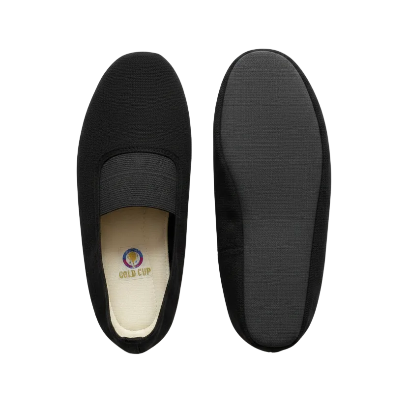 Black Gold Cup Canvas Slip-On