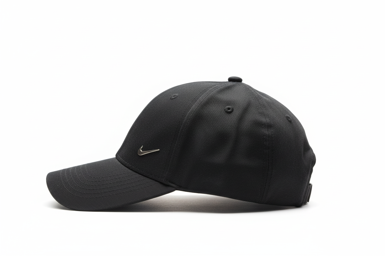 Black Nike Cap Side View White Background